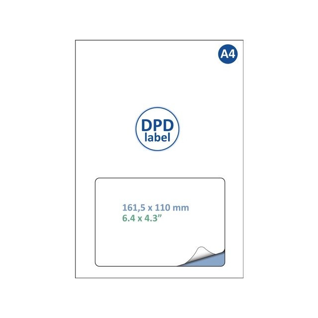 Label Dpd IEZZY A4 1.000 161.5x100mm