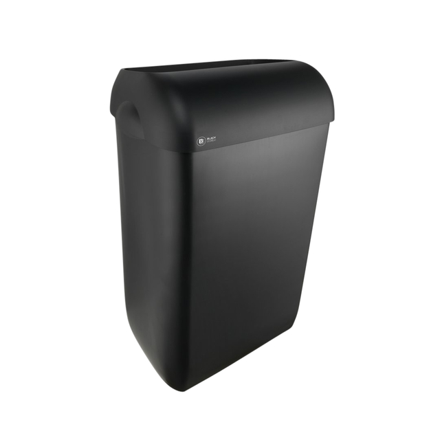 Afvalbak BlackSatino open inworp 43 liter zwart