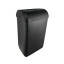 Afvalbak BlackSatino open inworp 43 liter zwart