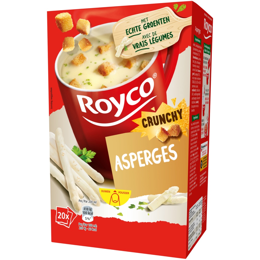 [534066] Soep Royco crunchy asperges 20 zakjes
