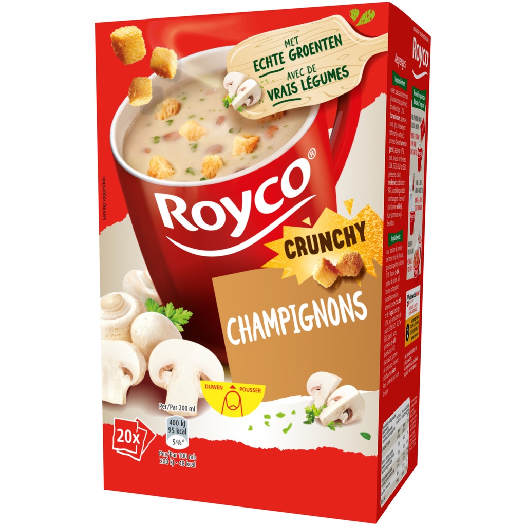 [534065] Soep Royco crunchy champignons 20 zakjes