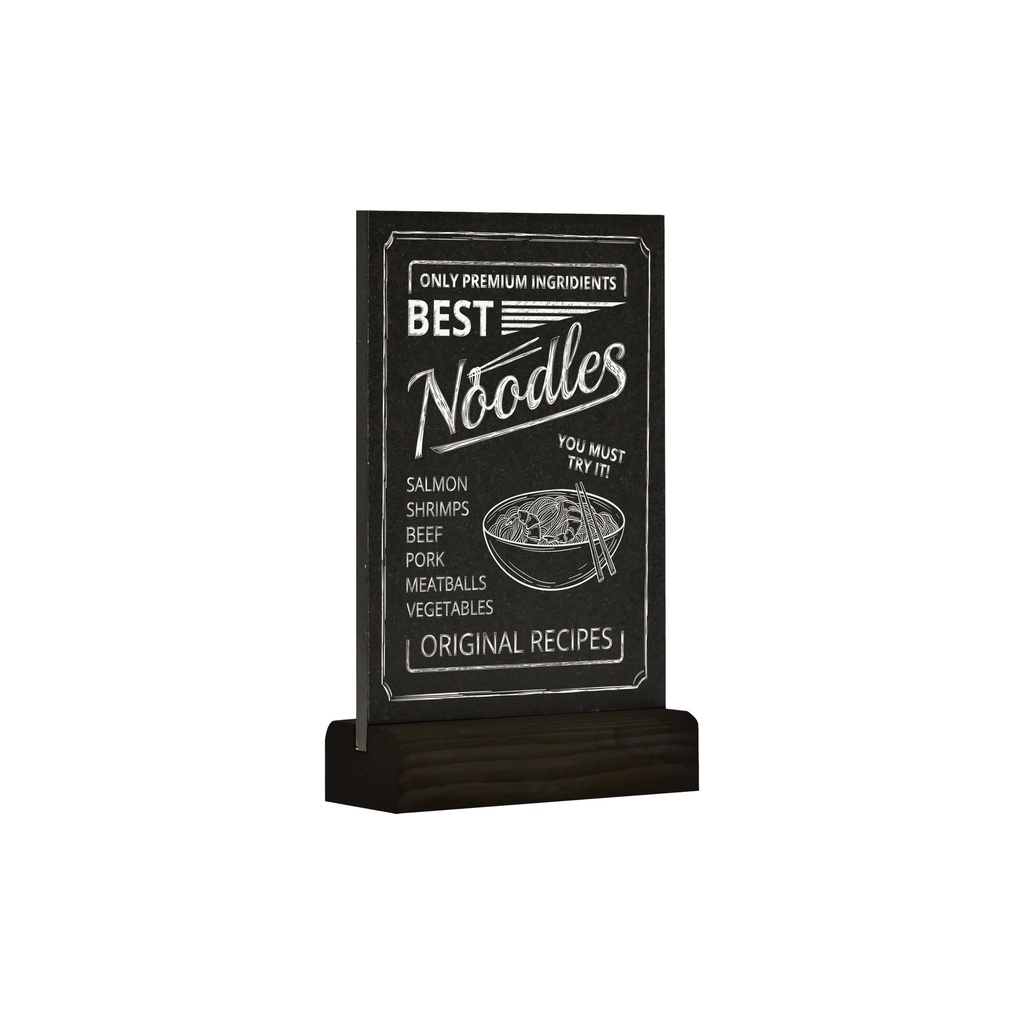 [356273] Krijtbord Europel tafelmodel A6 staand zwart