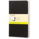 Schrift Moleskine 130x210mm blc 160pag zwart 3st