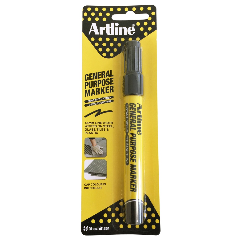 Viltstift artline general purpose zwart