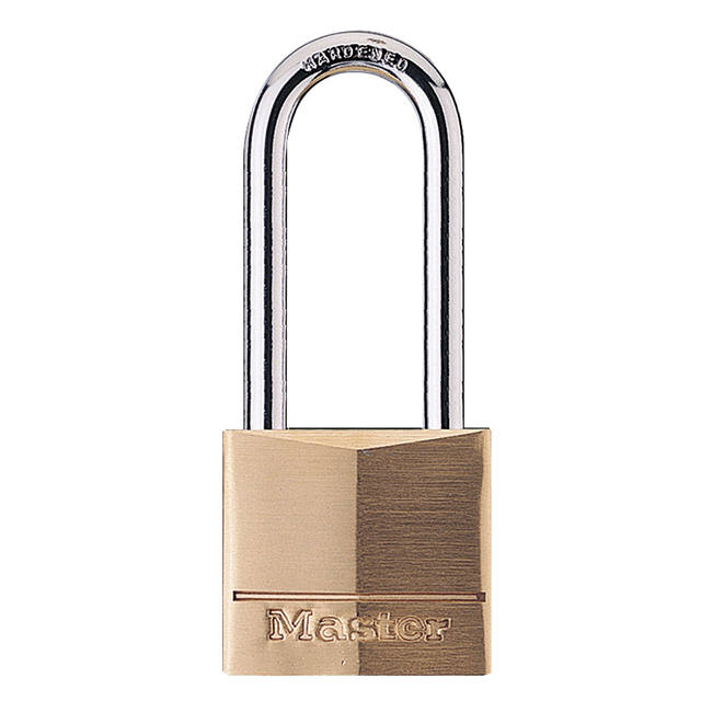 [140EURDLH] Hangslot MasterLock beugel 51mm messing 40mm