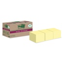 Memoblok Post-it 654 RSS12CY 76x76mm geel 14+4