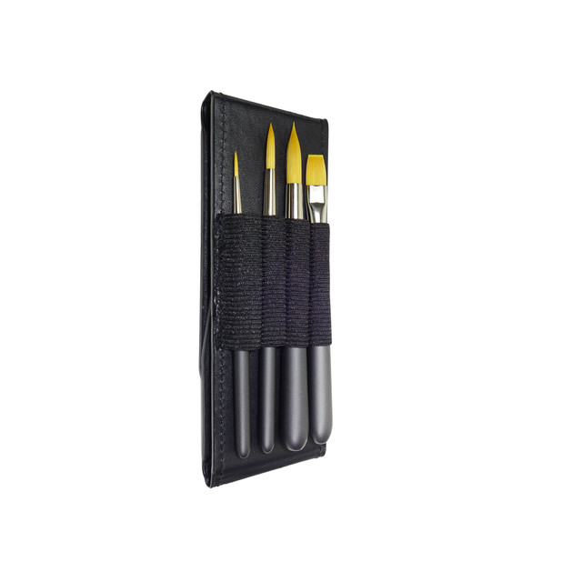 Penselenset Zahn Travel Buddy 4-delig