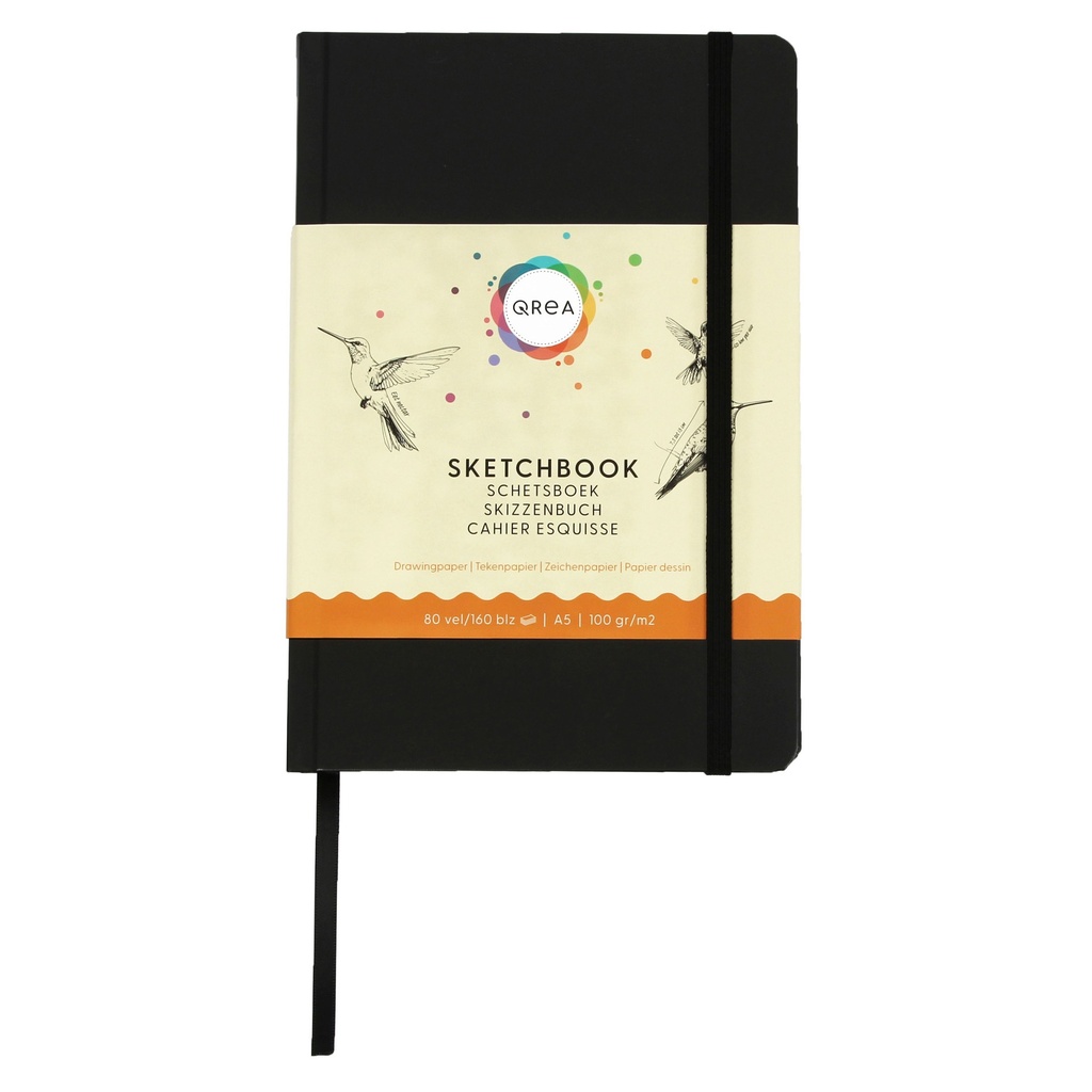 Tekenboek Qrea A5 100gr 80vel