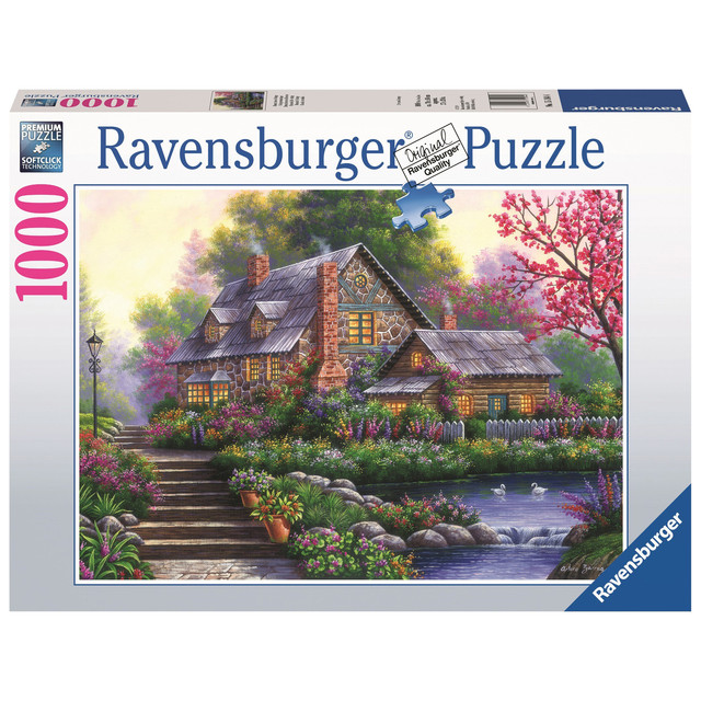 [120004646] Puzzel Ravensburger romantische cottage 1000st