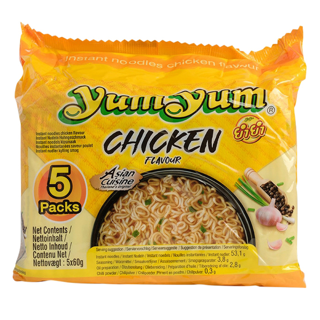 [8852018511052] Noodles Yum Yum kip bami 5pack 5x60gr