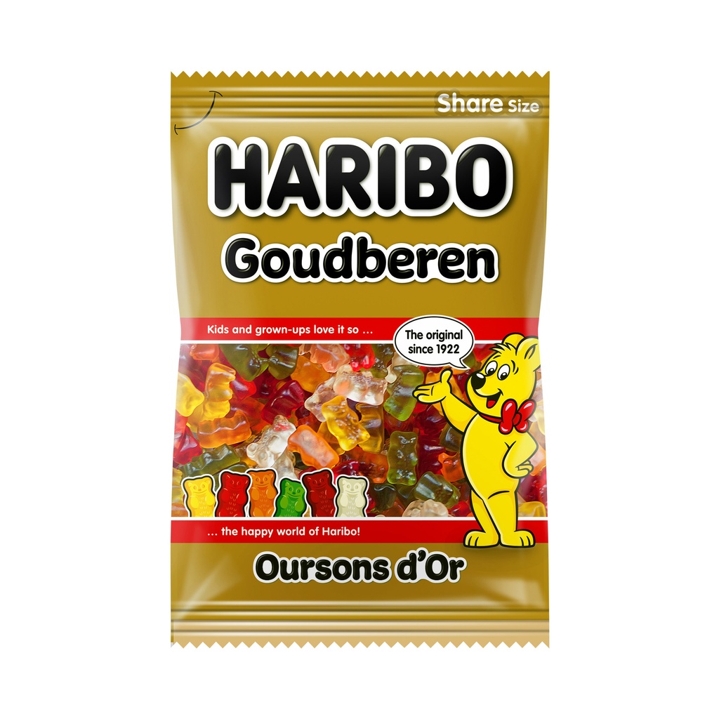 [8HB206] Snoep Haribo Goudbeertjes zak 250gr