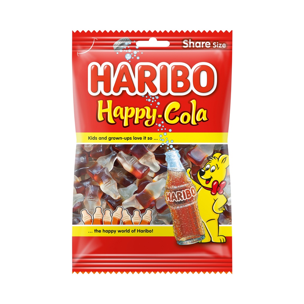 [8HB201] Snoep Haribo Happy Cola zak 250gr