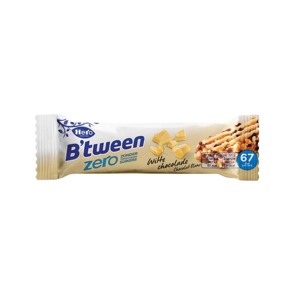 [8HE406] Tussendoortje Hero B'tween witte chocolade zero