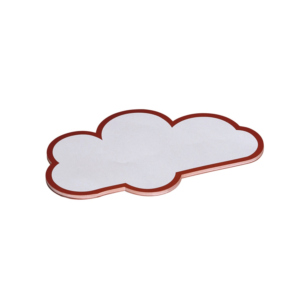 Workshopkaarten MAUL wolk 14x23cm wit