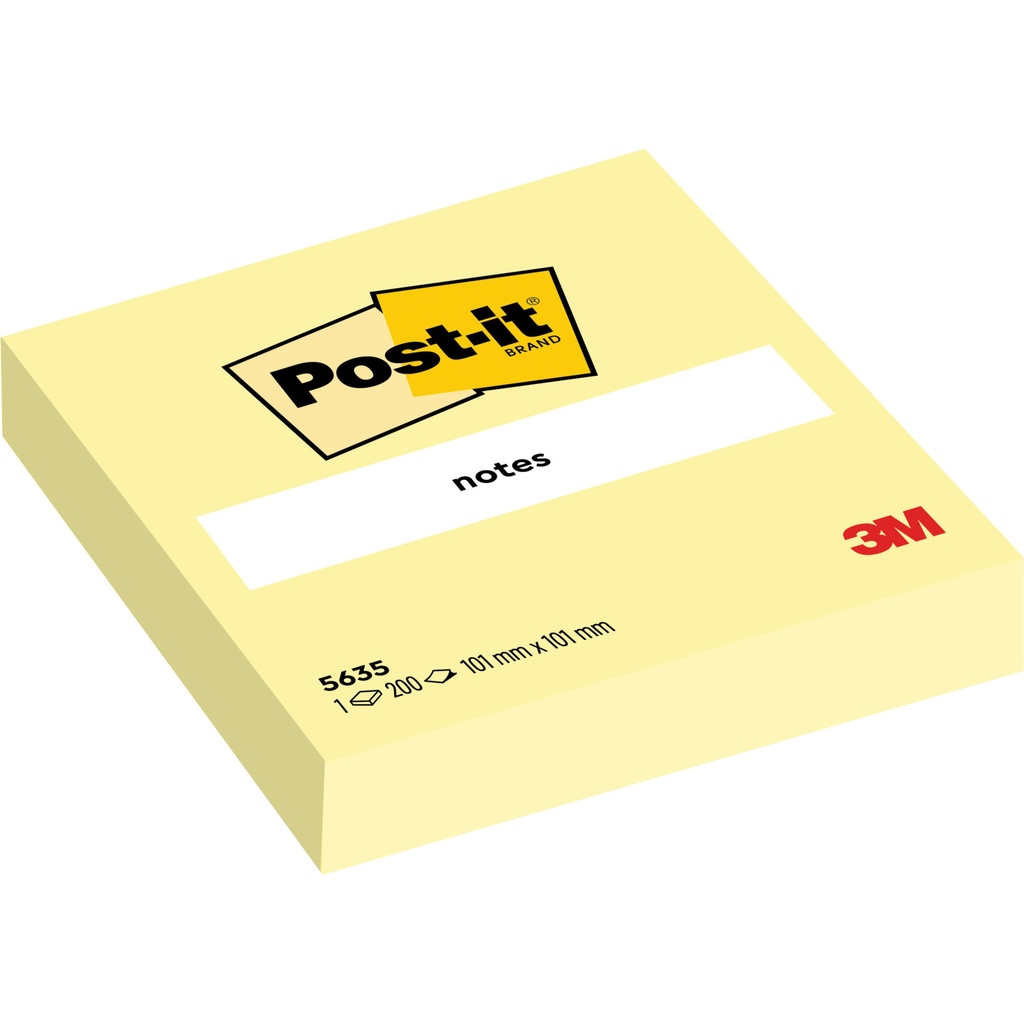 [5635] Memoblok 3M Post-it 563 101x101mm geel