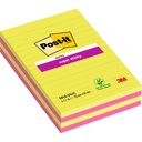 Memoblok 3M Post-it 584 127x203mm SS lijn ass kl