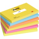 Memoblok 3M Post-it 655 76x127mm Energetic Colours