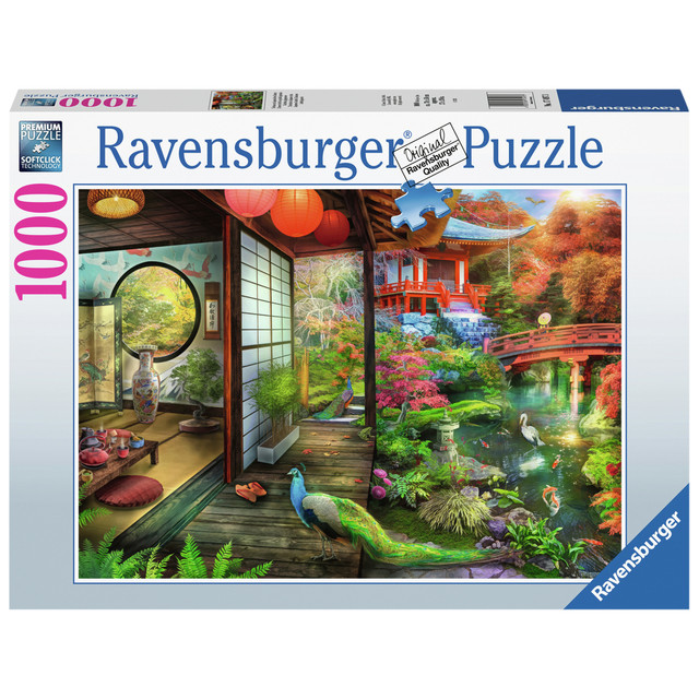 Puzzel Ravensburger Theehuis Japanse tuin 1000st