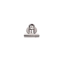 Papierklem MAUL Bulldog magneet 40mm zilver 2st