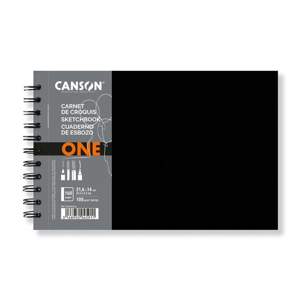 Schetsboek Canson Art Book One 100gr 216x140mm wit