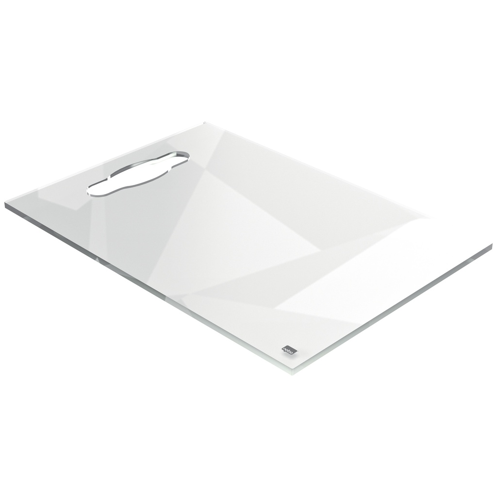 Notitiebord Nobo transparant acryl handgreep A4