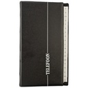 Telefoonalbum Kangaro 215x130mm A-Z 4-rings zwart