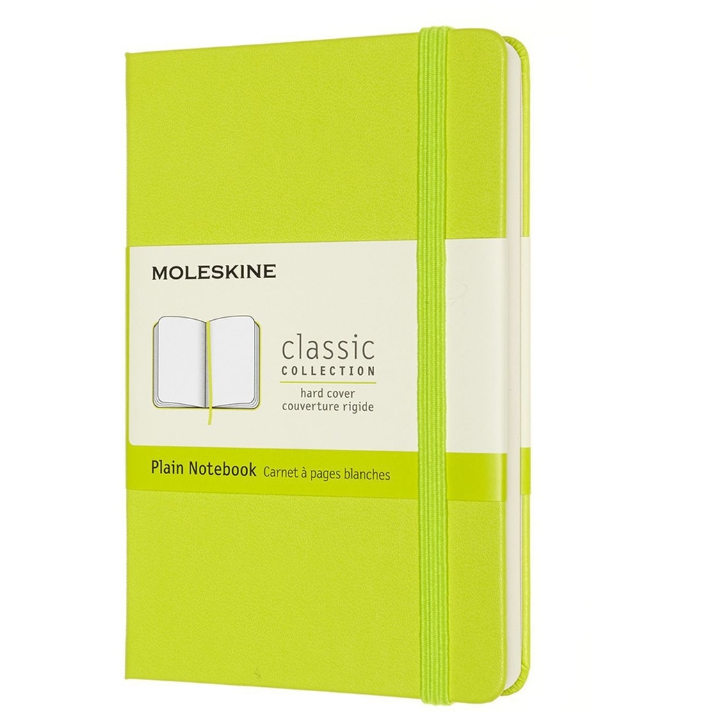 [QP012C2] Notitieboek Moleskine pocket 90x140 blc hc lem gn