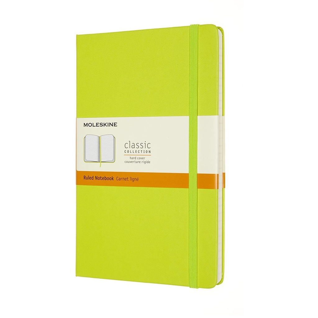 [QP060C2] Notitieboek Moleskine large 130x210 ln hc lem gn