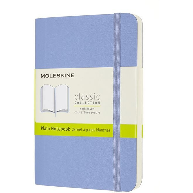 [QP613B42] Notitieboek Moleskine pocket 90x140 blc sc hydr bl