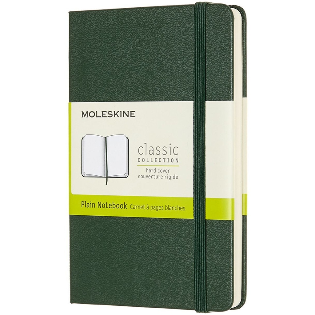 [QP012K15] Notitieboek Moleskine pocket 90x140 blc hc myrt gn