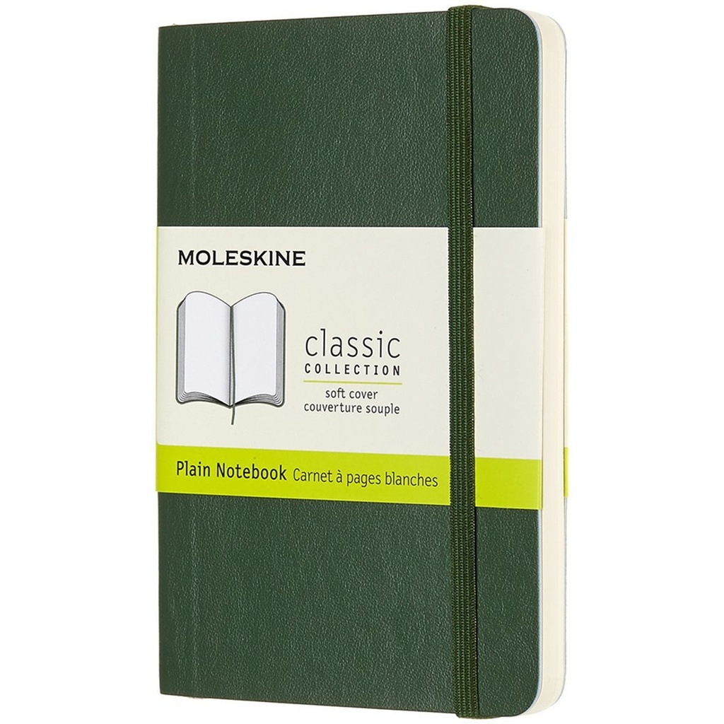 [QP613K15] Notitieboek Moleskine pocket 90x140 blc sc myrt gn