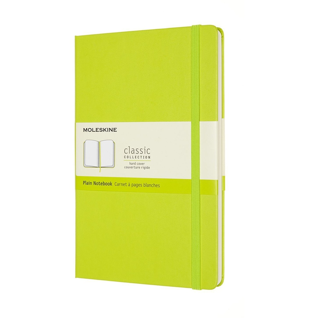 [QP062C2] Notitieboek Moleskine large 130x210 blc hc lem gn