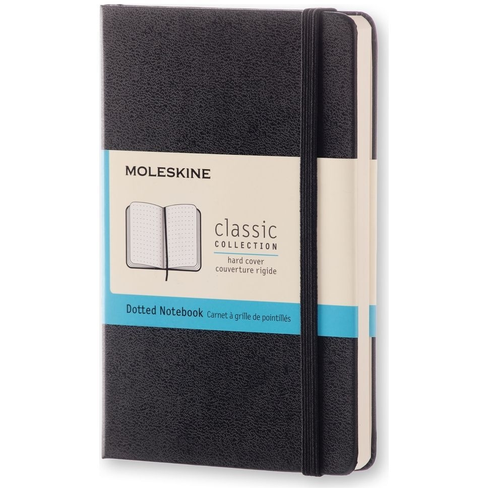 [MM713] Notitieboek Moleskine pocket 90x140 dots hc zw