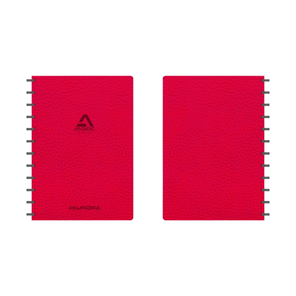 Schrift Adoc Business A4 lijn 144pag 90gr rood