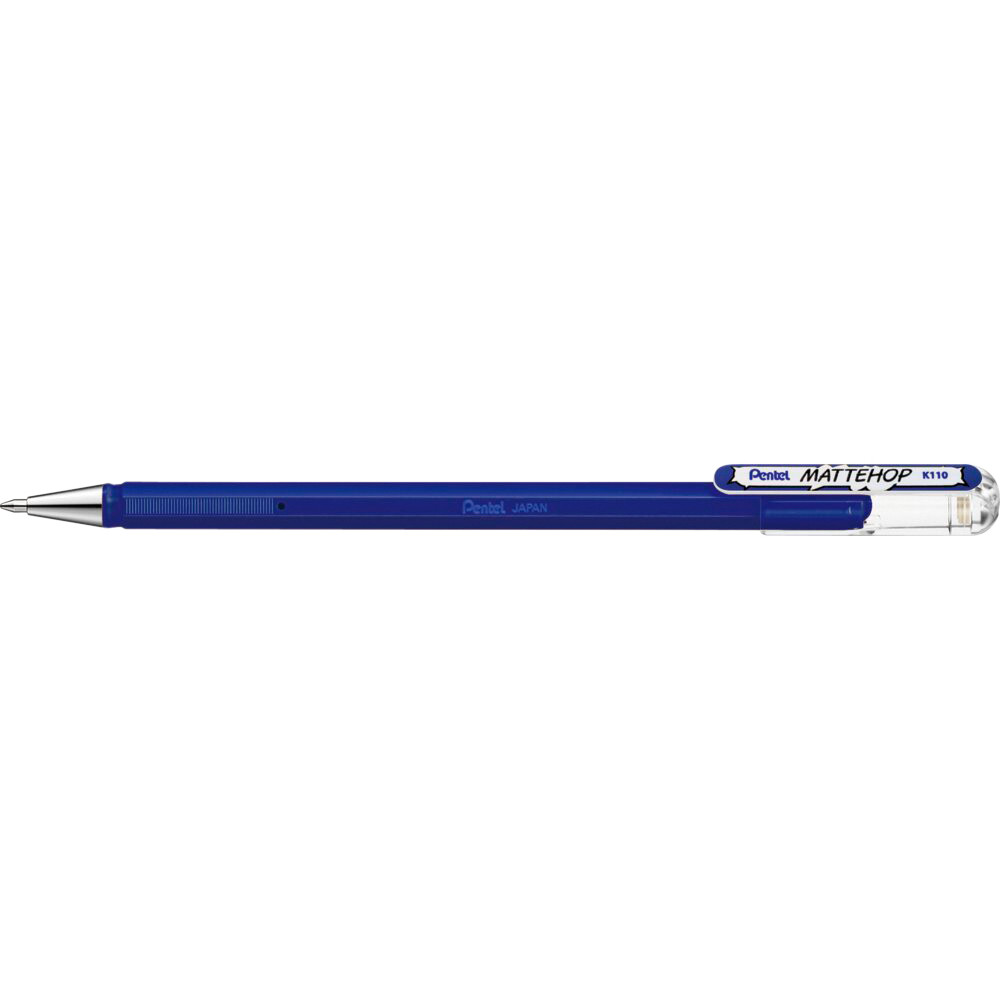 Gelschrijver Pentel K110 Mattehop M blauw