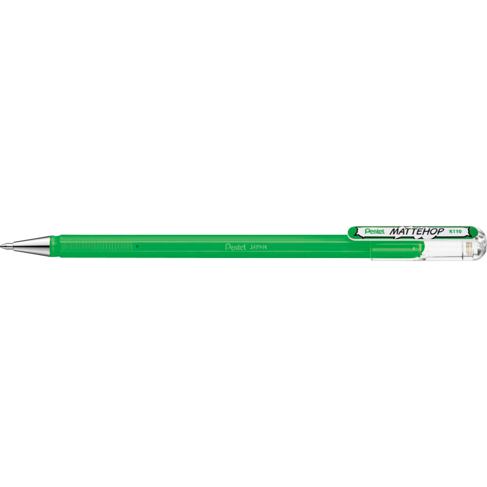 Gelschrijver Pentel K110 Mattehop M groen
