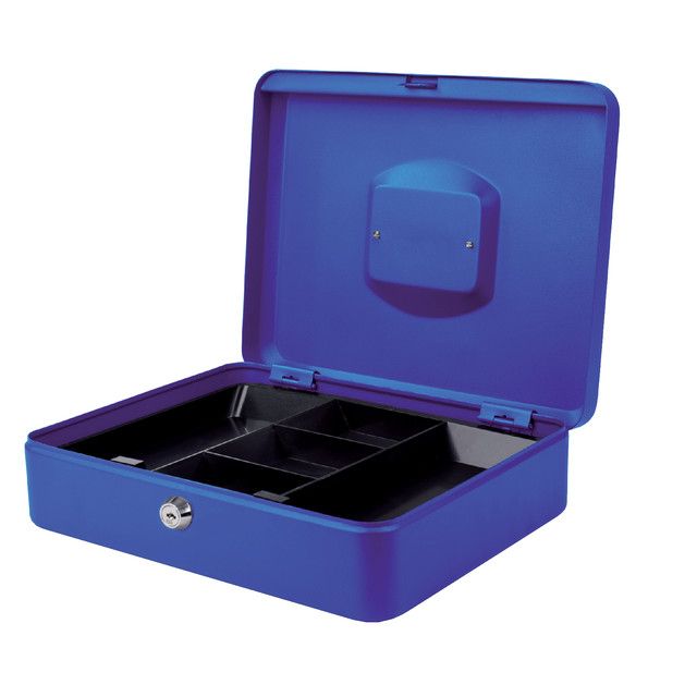 [8011773] Geldkist pavo 300x240x90mm blauw
