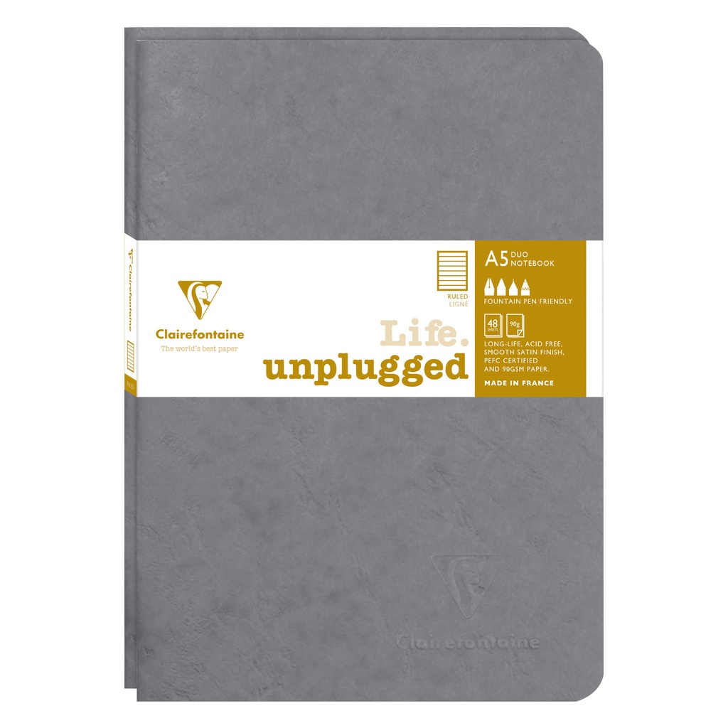 [733175C] Schrift Clairefontaine A5 lijn 96pag 90gr gs 2st