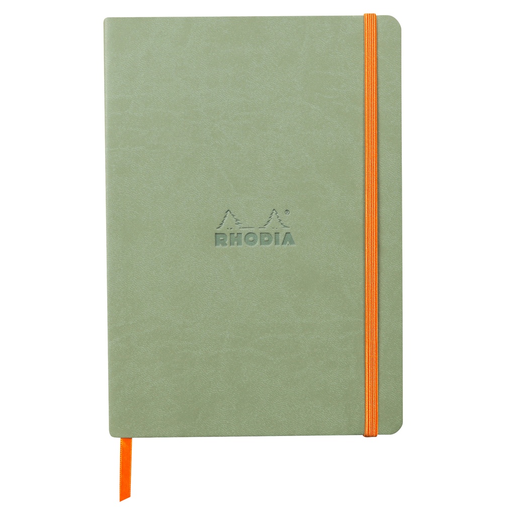 Notitieboek Rhodia A5 lijn 80 vel 90gr celadon