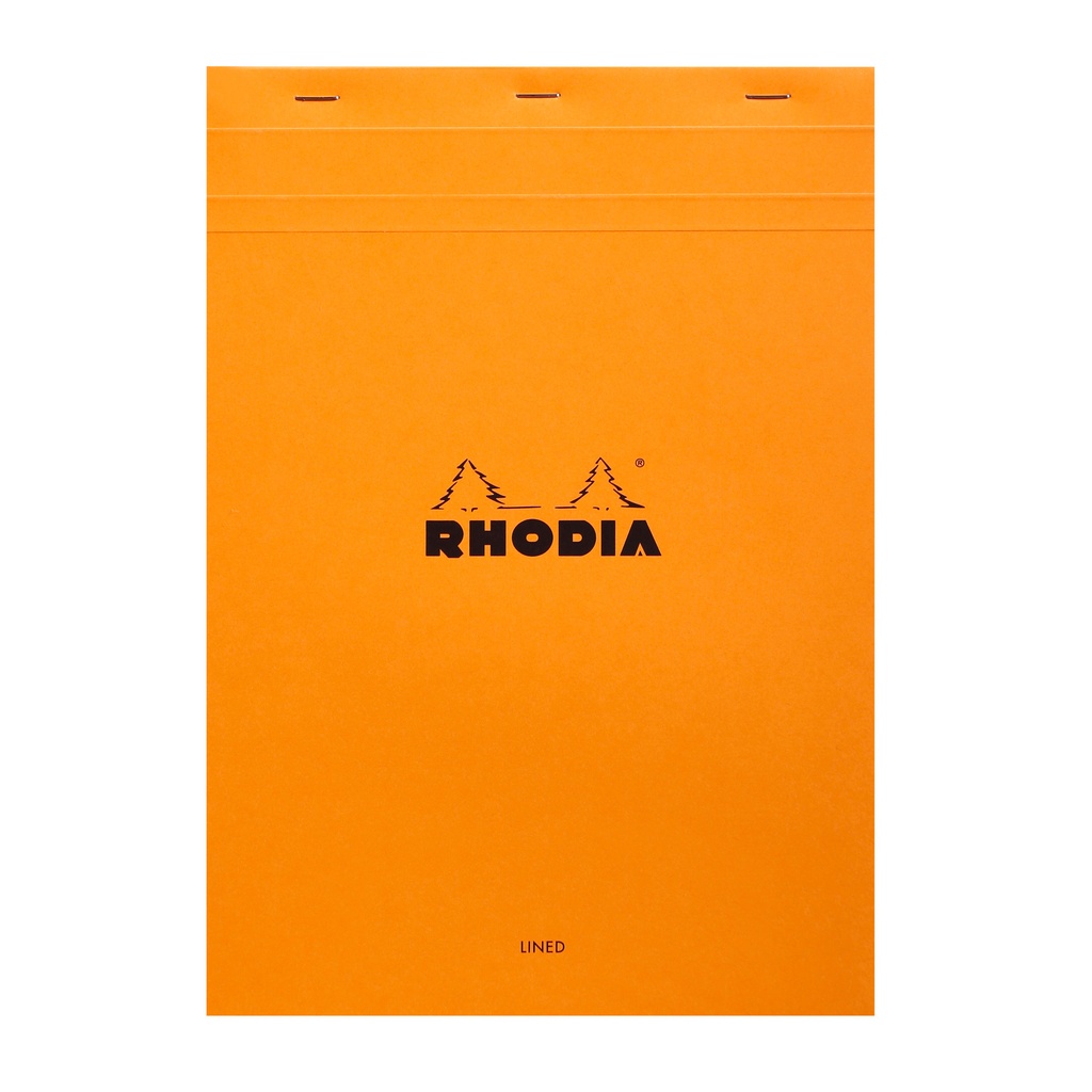 Schrijfblok Rhodia A4 lijn 80vel 80gr or