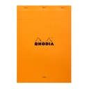 Schrijfblok Rhodia A4 lijn 80vel 80gr or