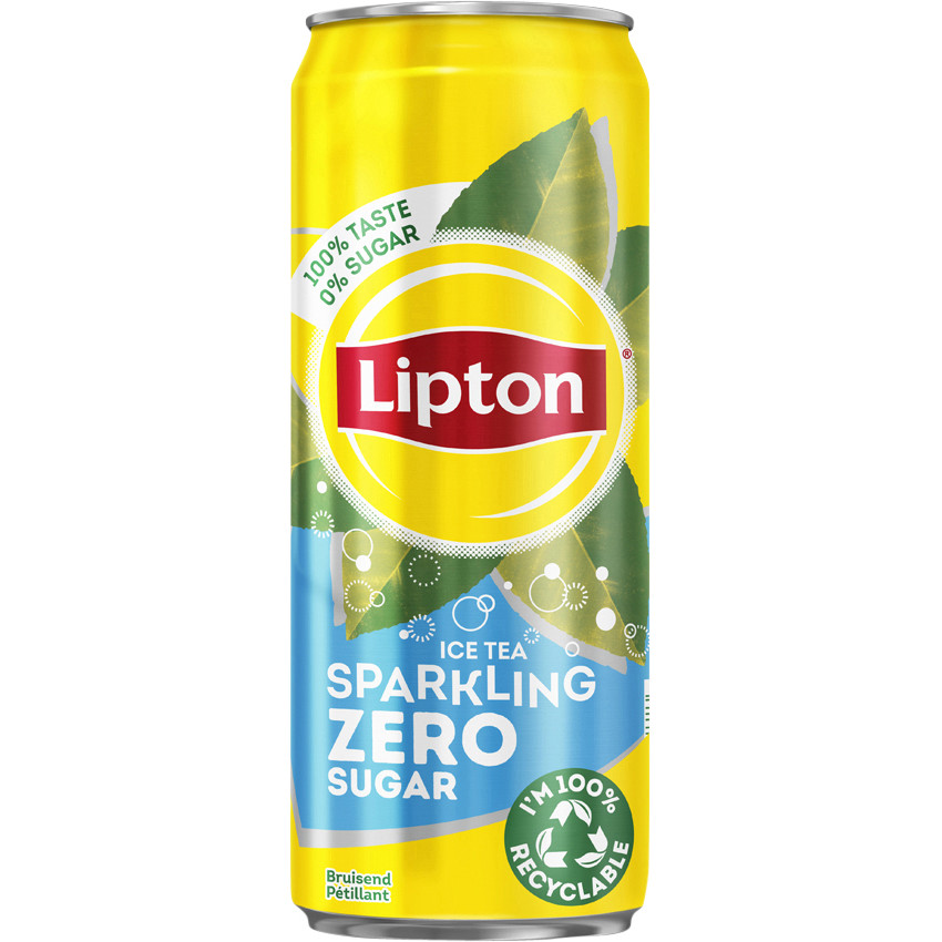 [69697152-87113275968] Frisdrank Lipton Ice Tea sparkling zero blik 330ml