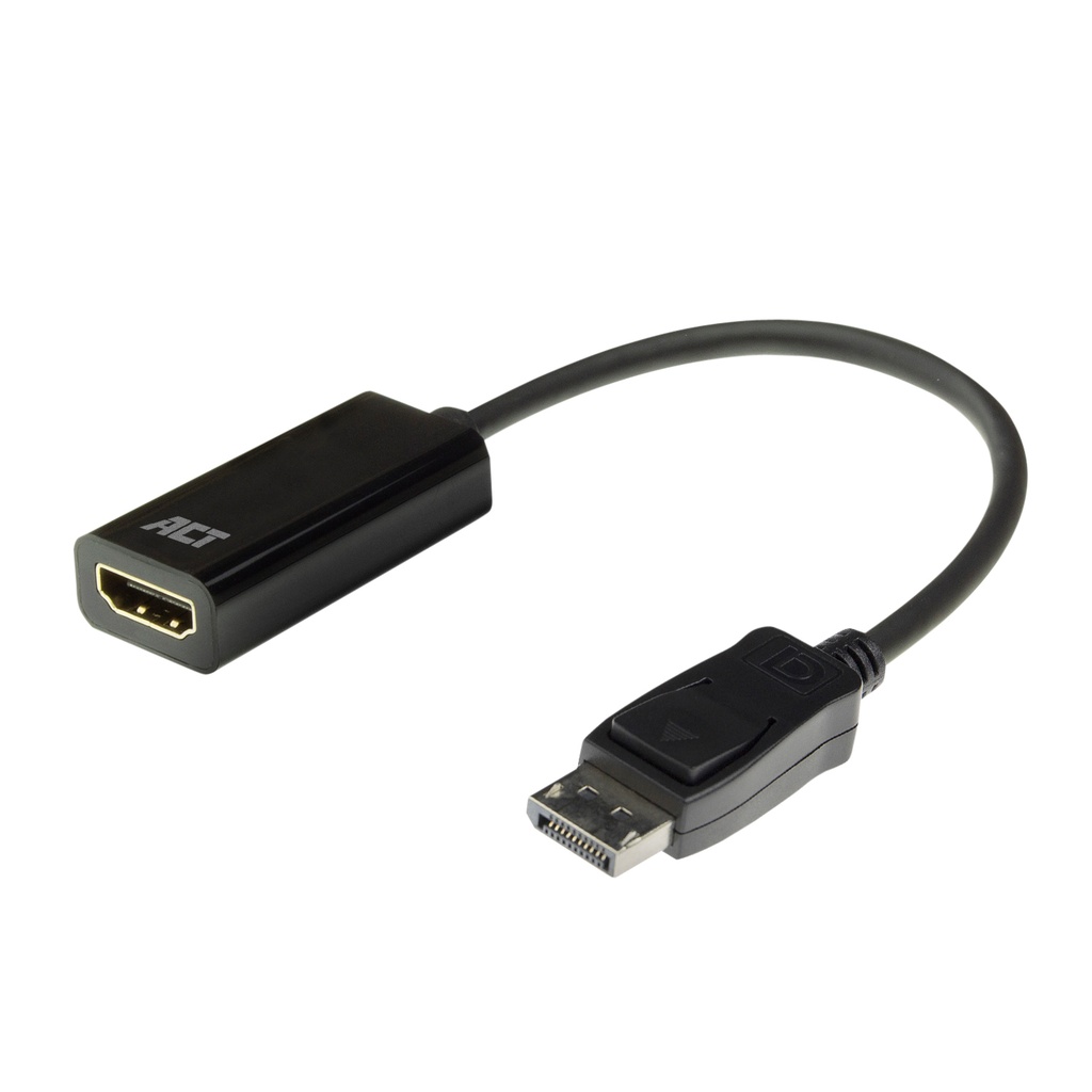 [AC7555] Adapter ACT DisplayPort naar HDMI 4K 0.15 meter