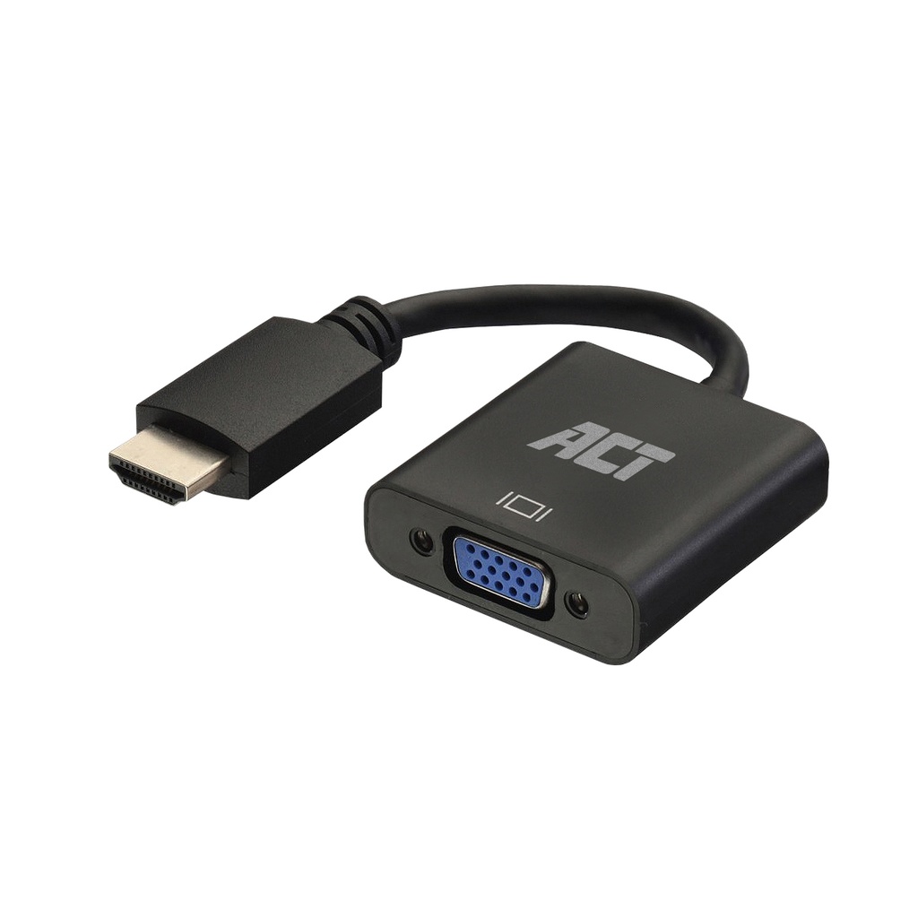 [AC7535] Adapter ACT HDMI naar VGA met audio 0.15 meter