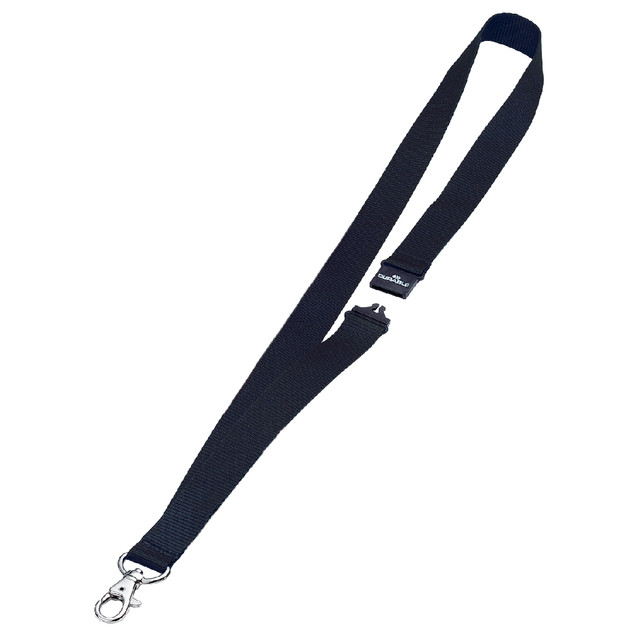 [813701] Textielkoord Durable 8137 karabijnhaak zwart