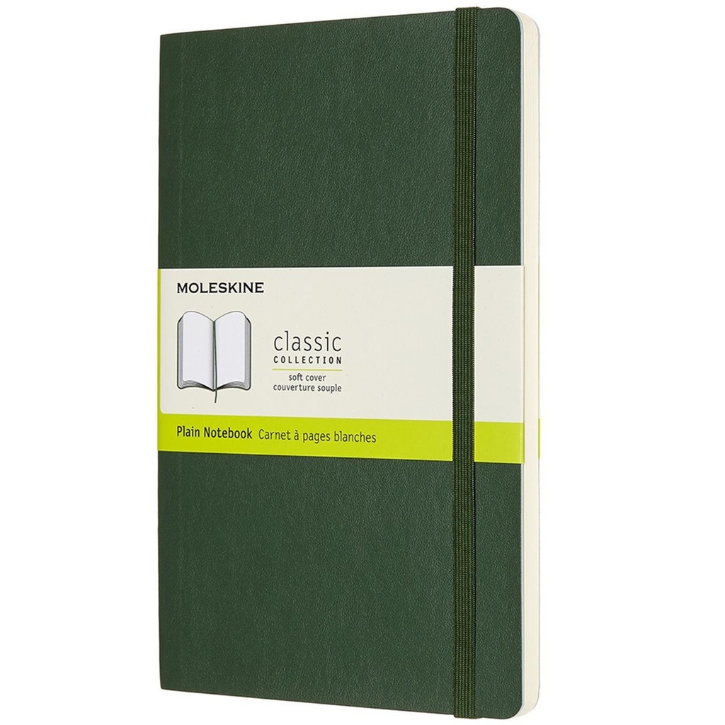 [QP618K15] Notitieboek Moleskine large 130x210mm blc sc green