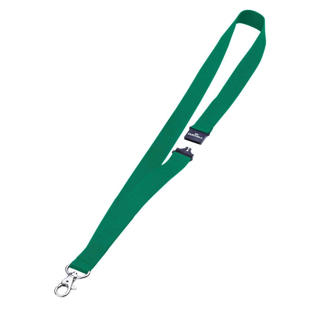 [813705] Textielkoord Durable 8137 karabijnhaak groen