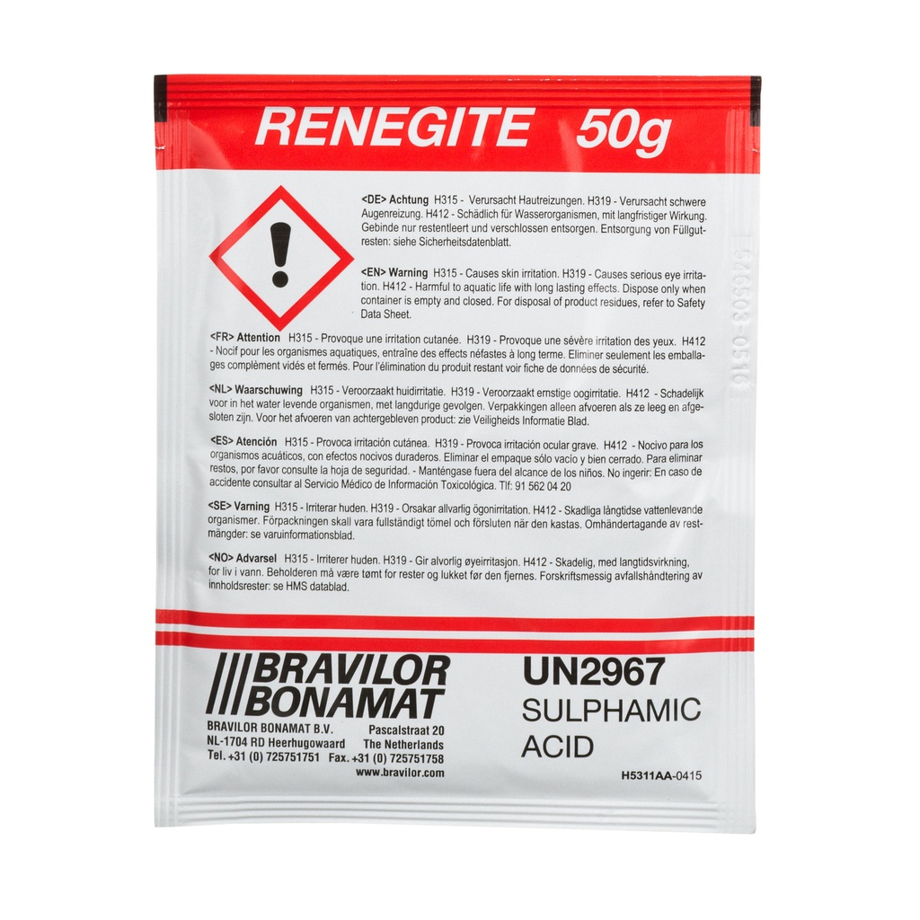 [7.190.101.212] Ontkalker Bravilor Renegite voor koffiemachines