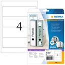 Rugetiket HERMA 5123 192x59mm wit 100 etiketten