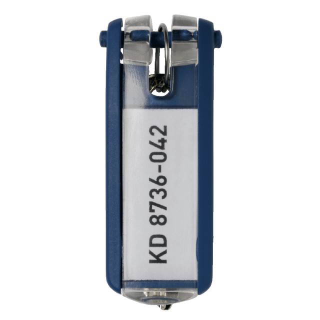 [195707] Sleutellabel Durable 1957 met ring blauw